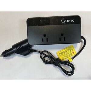 BMK 200W Car Power Inverter DC 12V to 110V AC Inverter 4 USB Ports LCD Screen